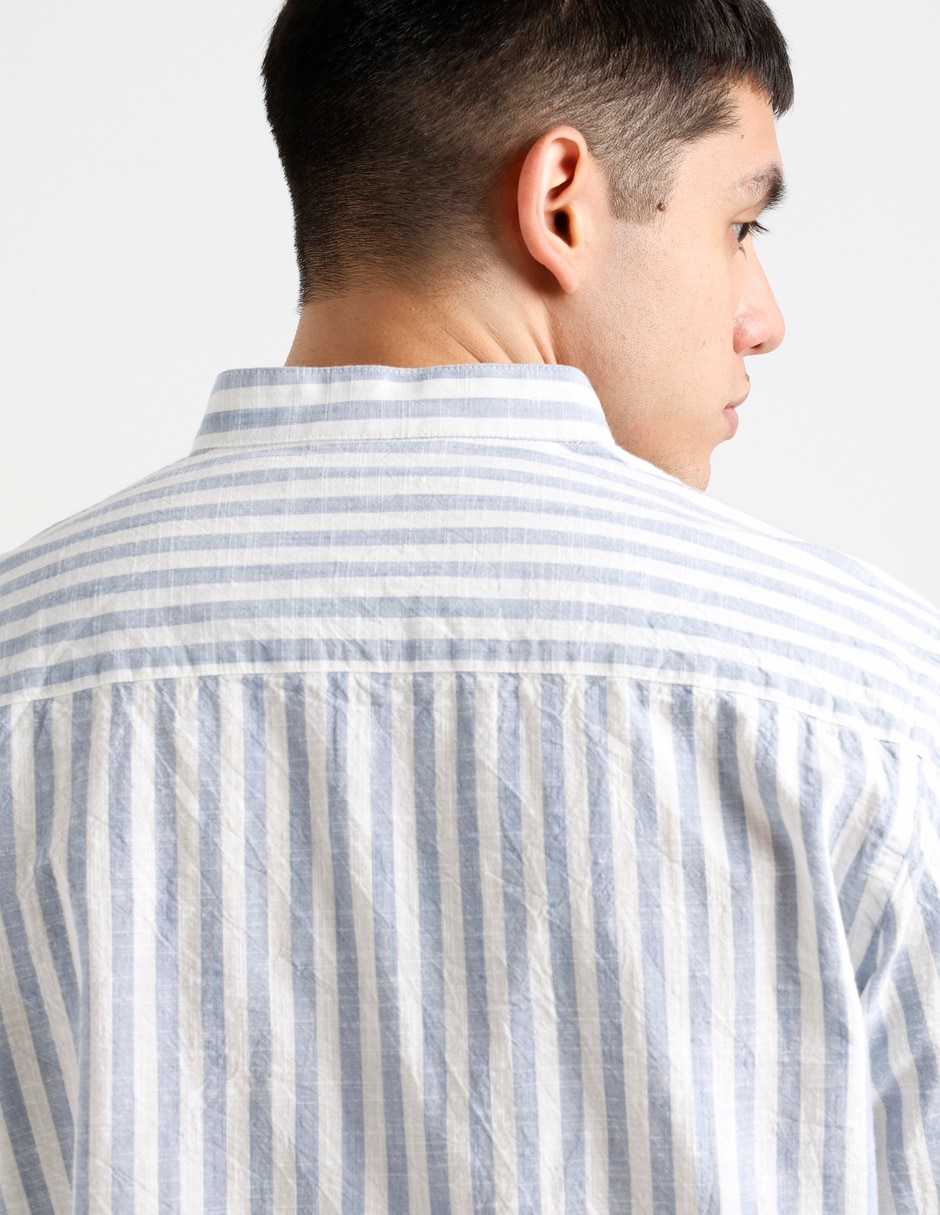 Camisa casual de algodón manga larga para hombre 5