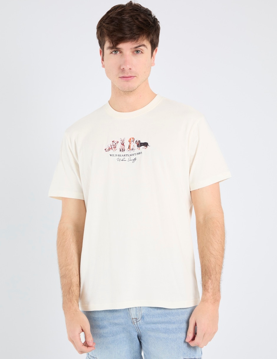 Playera cuello redondo para hombre