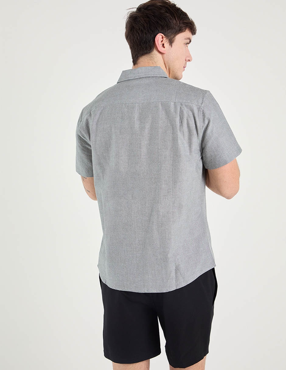 Camisa casual de algodón manga corta para hombre 2