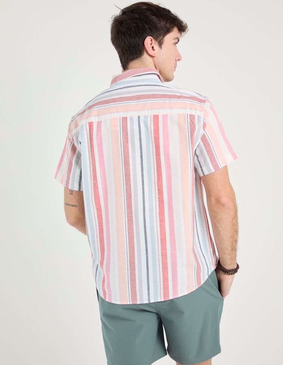 Camisa casual de algodón manga corta para hombre 2