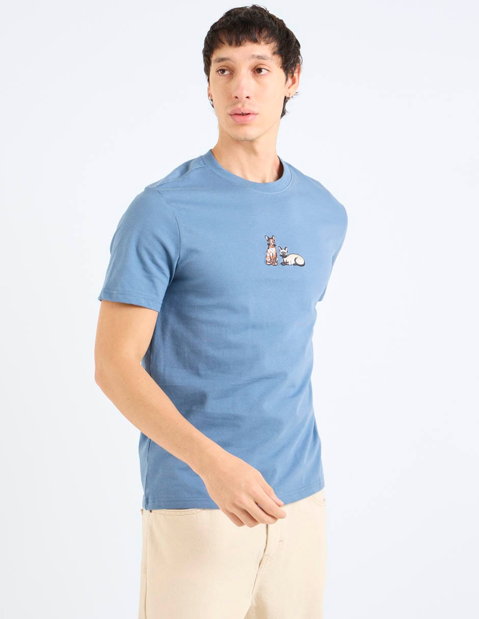 Playera cuello redondo para hombre 2