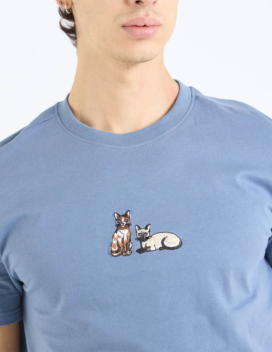 Playera cuello redondo para hombre 4