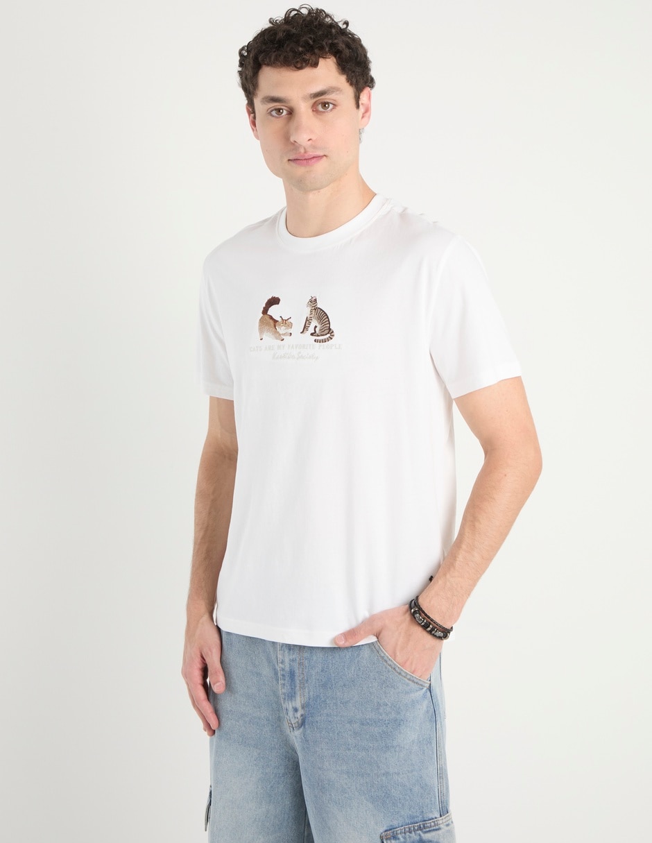 Playera cuello redondo para hombre