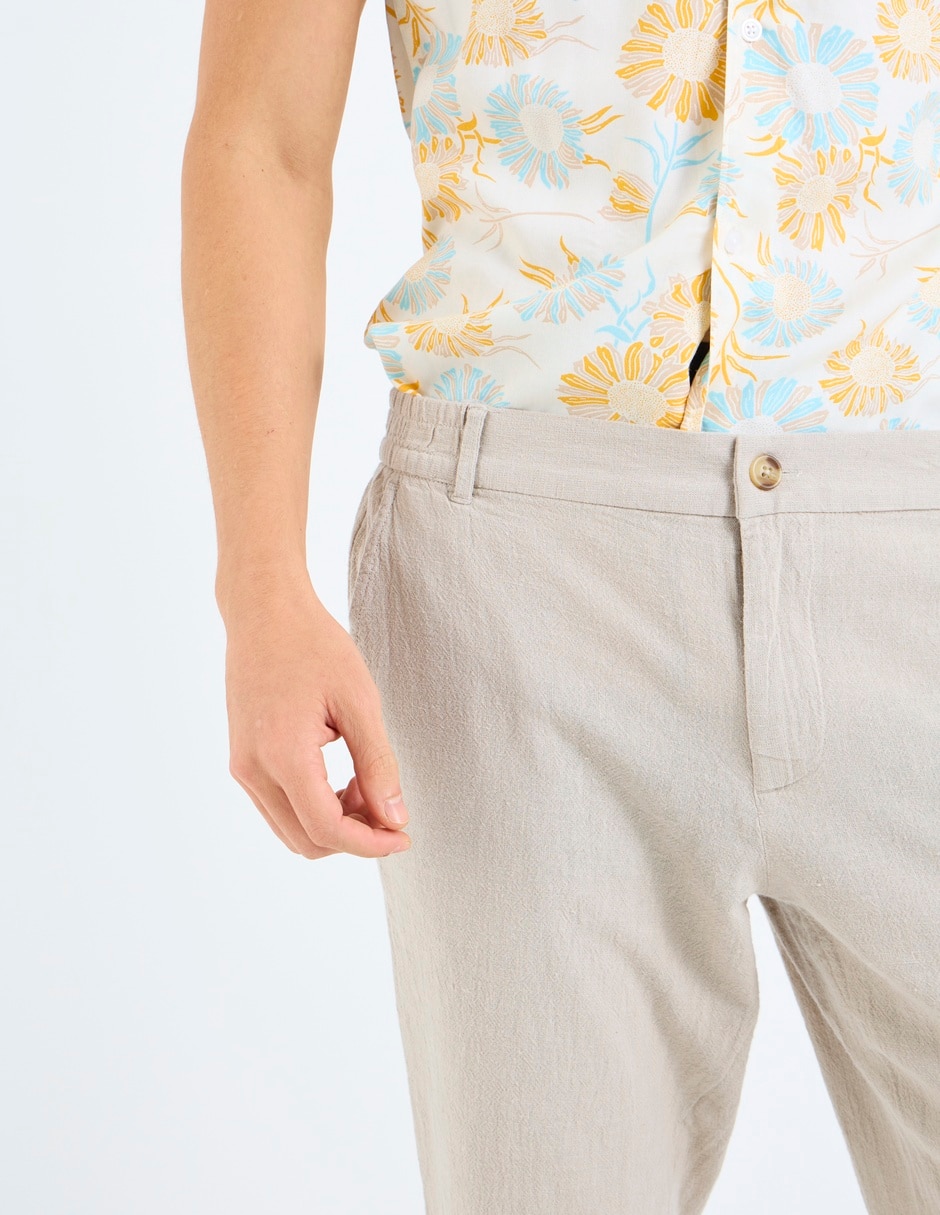 Pantalón casual straight That's It de algodón para hombre