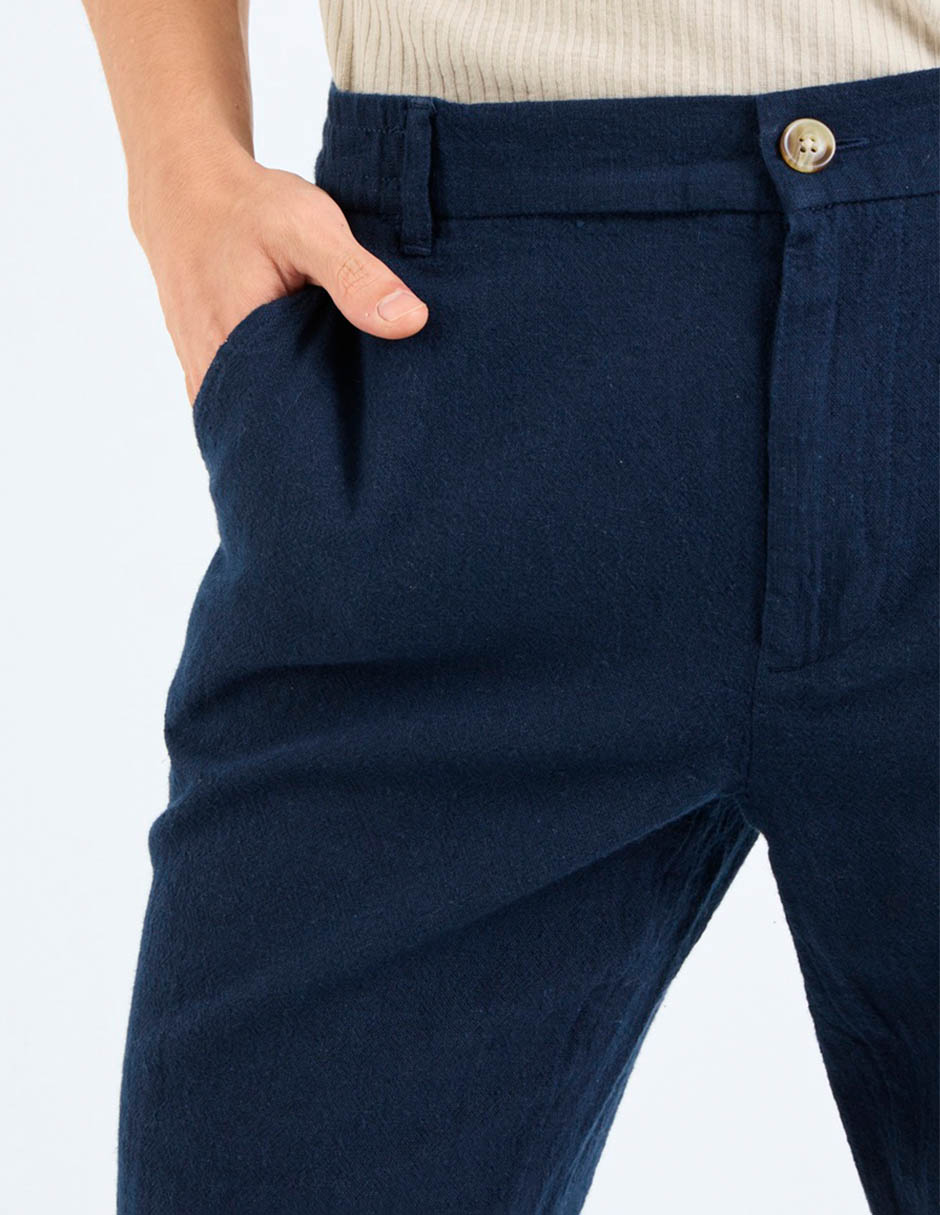 Pantalón casual straight de algodón para hombre 4