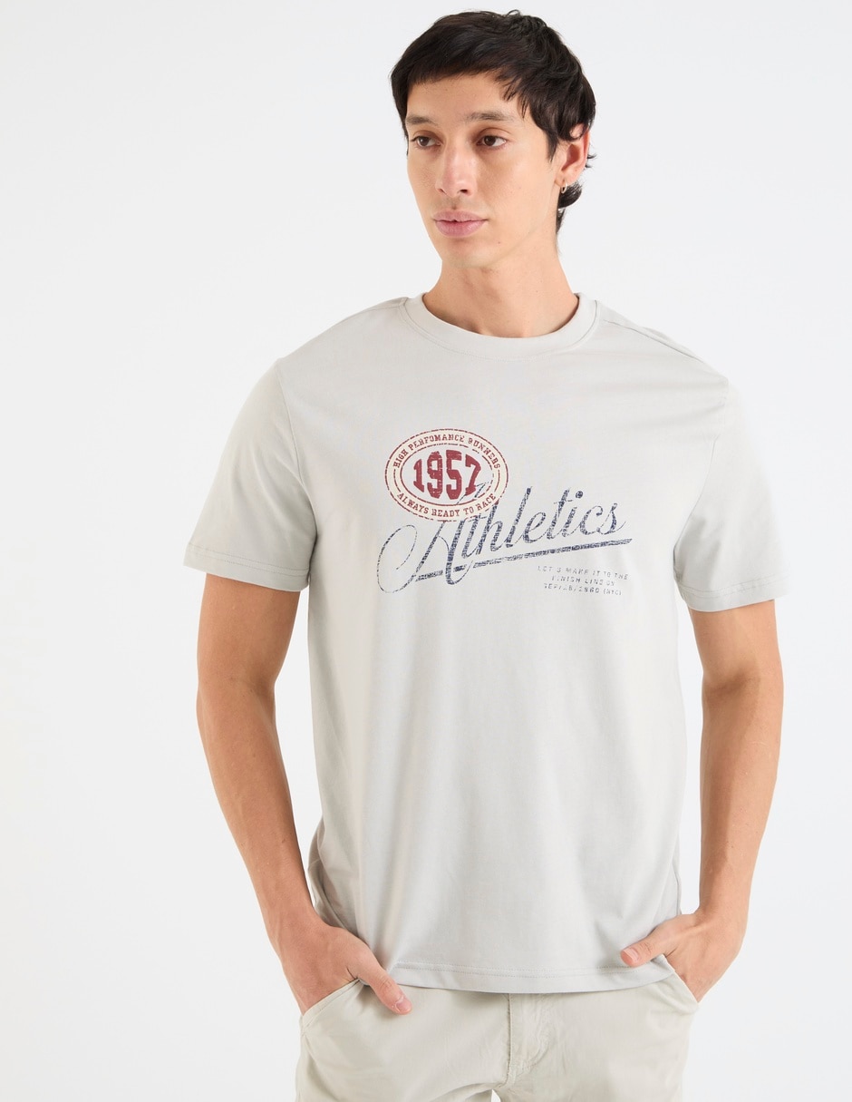 Playera cuello redondo para hombre