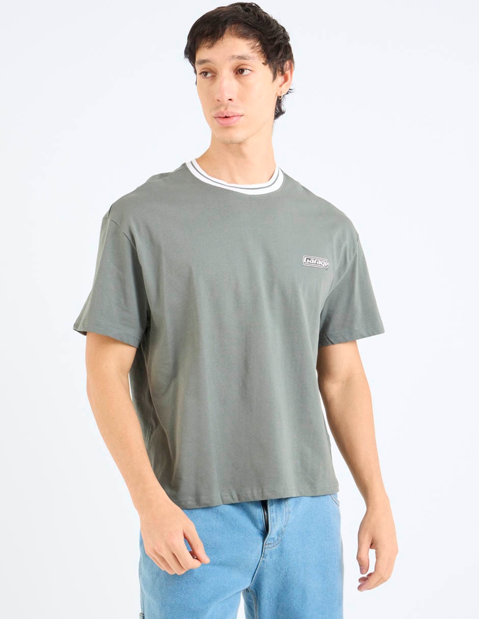 Playera cuello redondo para hombre