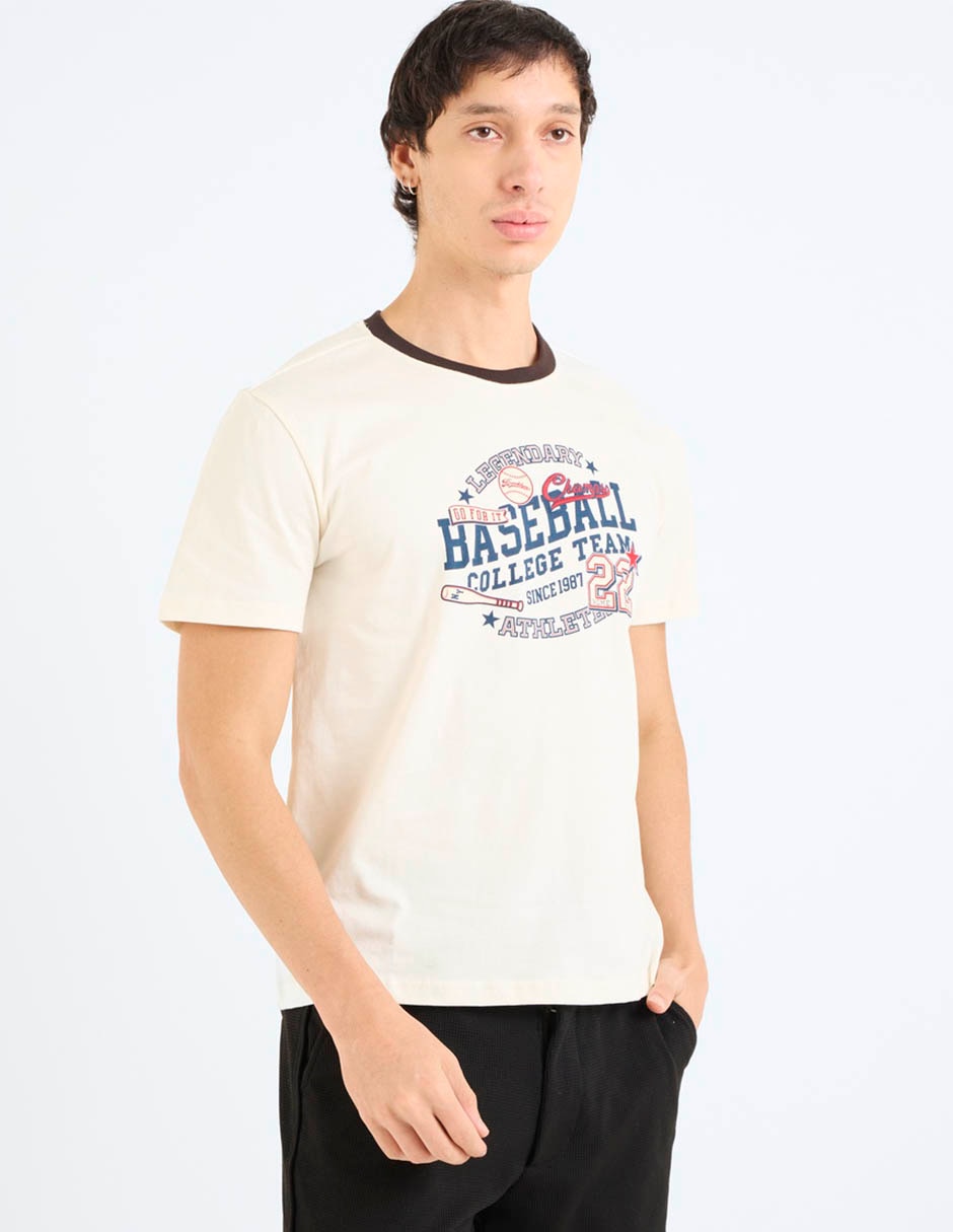 Playera cuello redondo para hombre 2