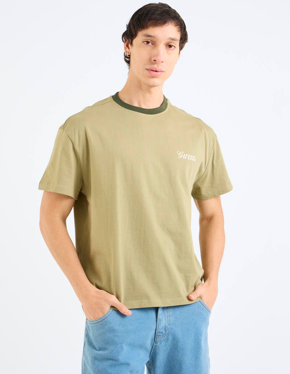 Playera cuello redondo para hombre