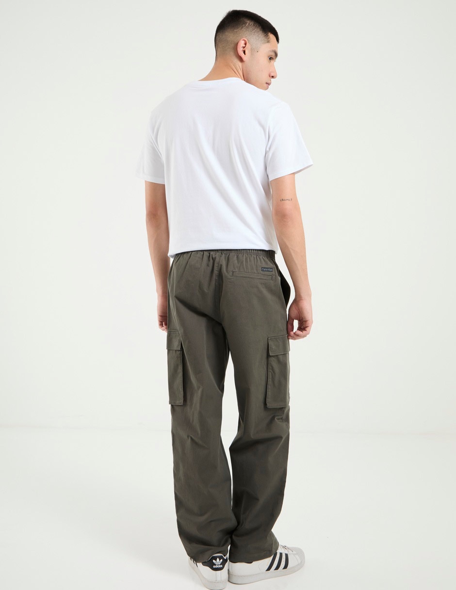 Pantalón cargo recto de algodón para hombre 2