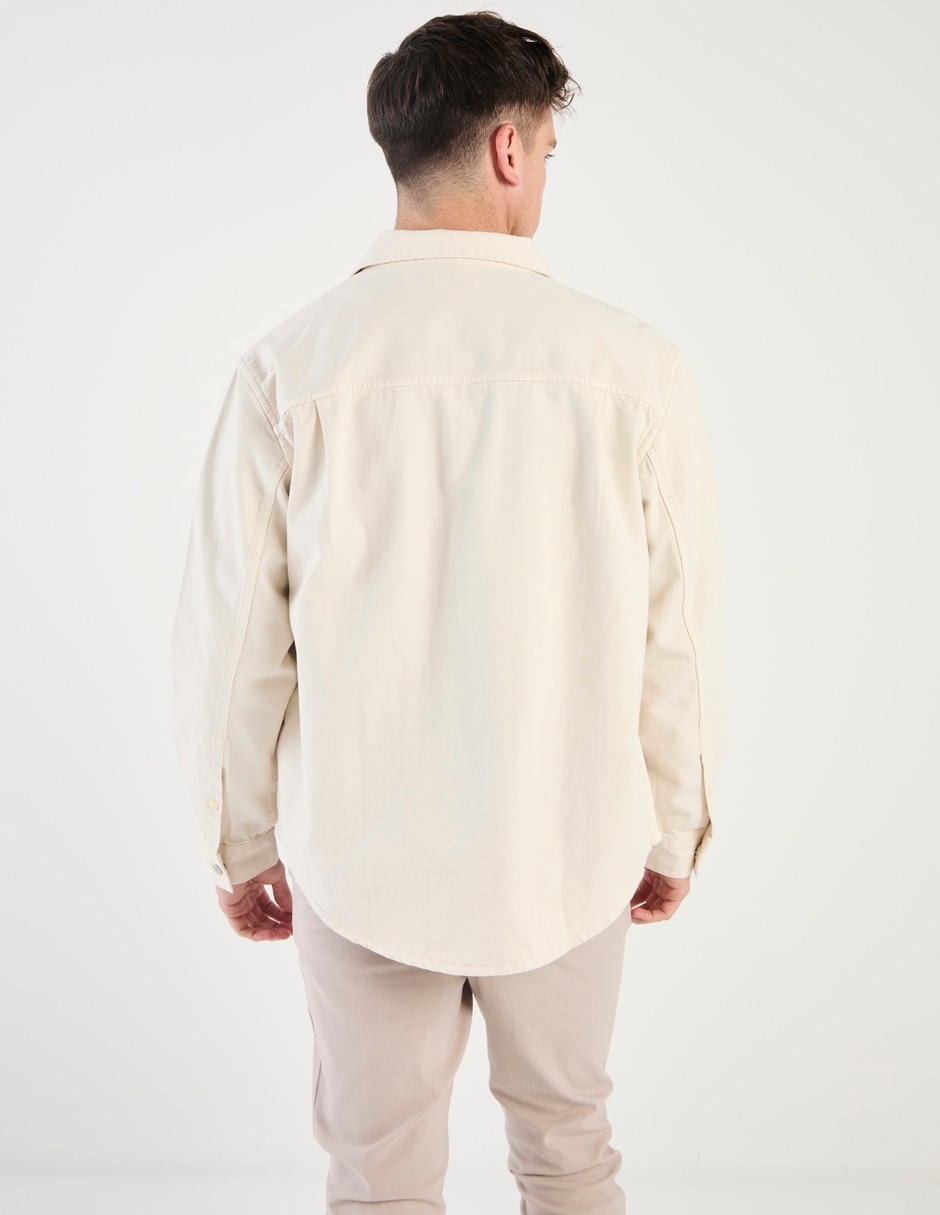 Camisa casual de algodón manga larga para hombre 2
