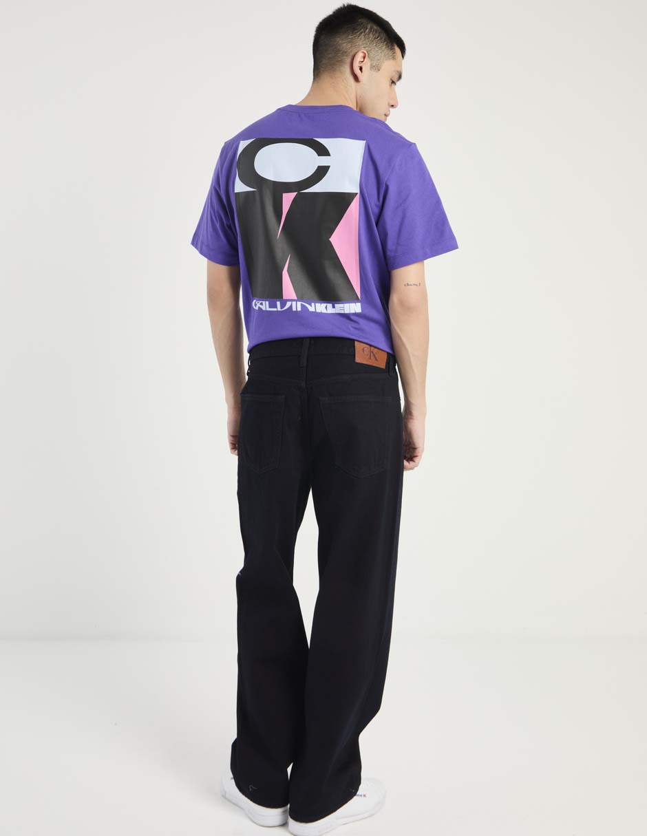 Jeans straight lavado obscuro para hombre 2