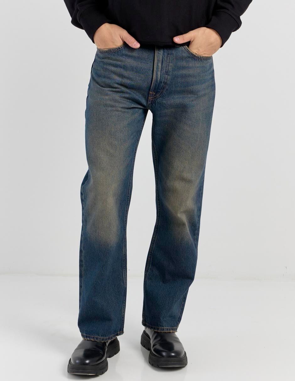 Jeans straight lavado whisker para hombre Jeans straight lavado whisker para hombre