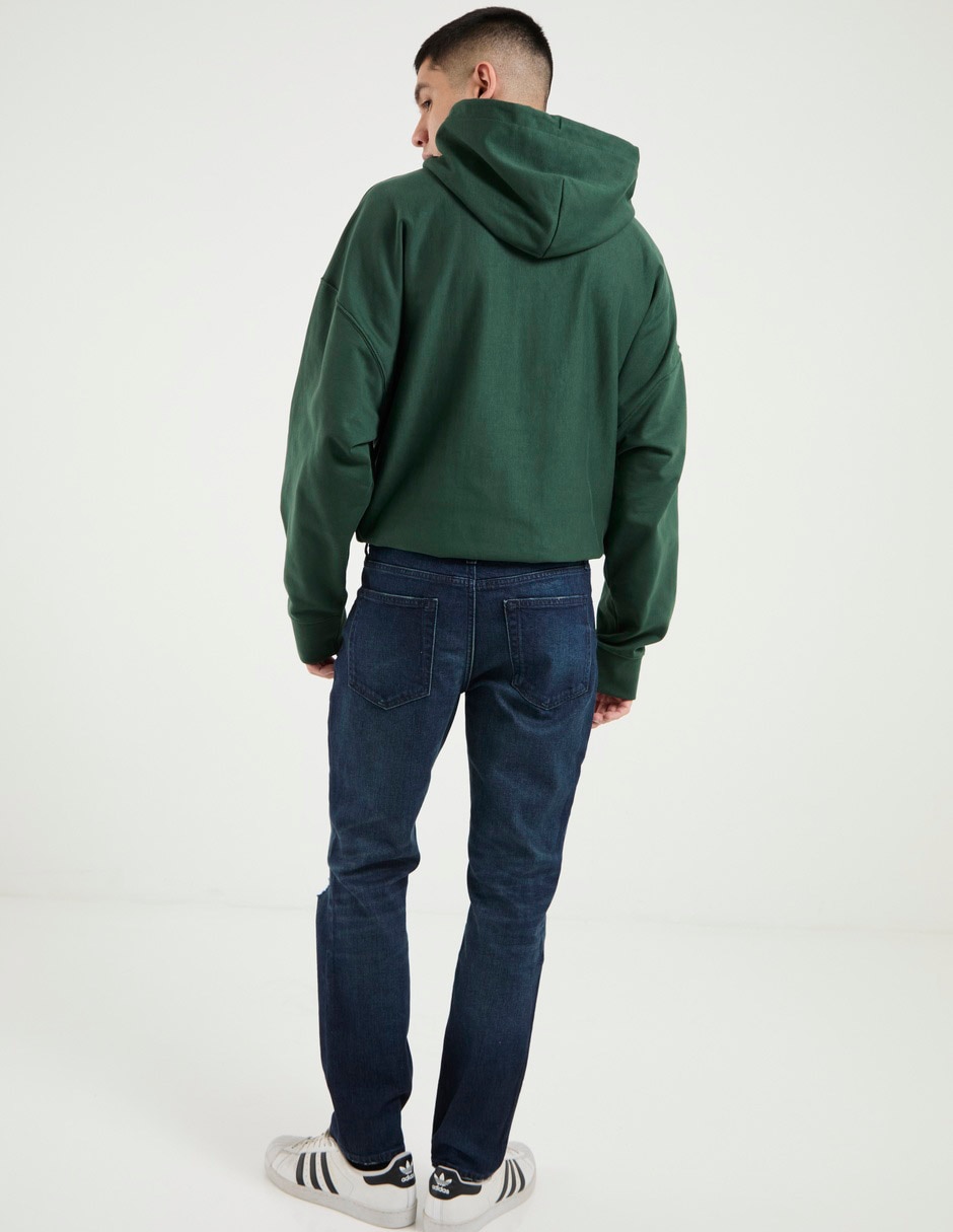 Jeans slim slim lavado whisker para hombre 2