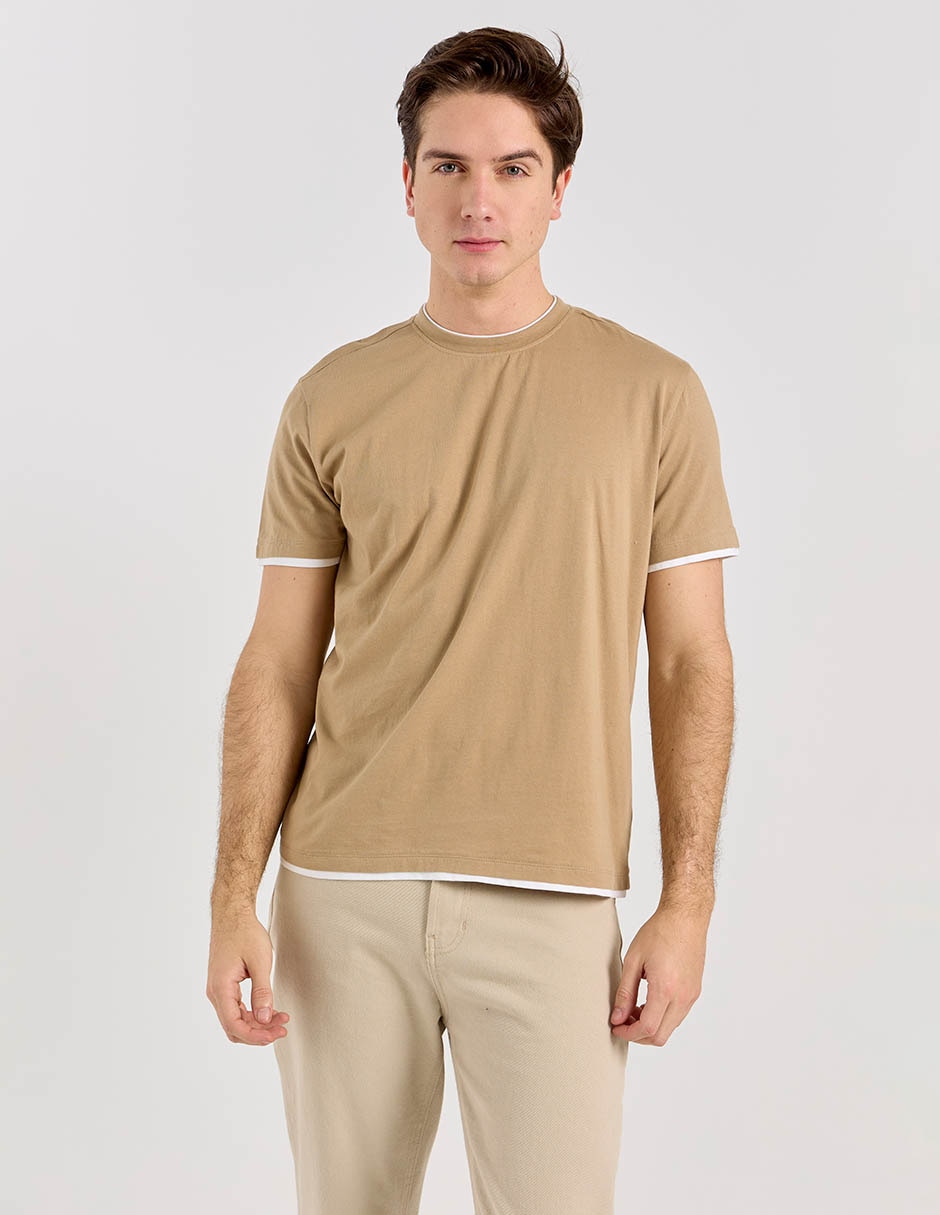 Playera cuello redondo para hombre