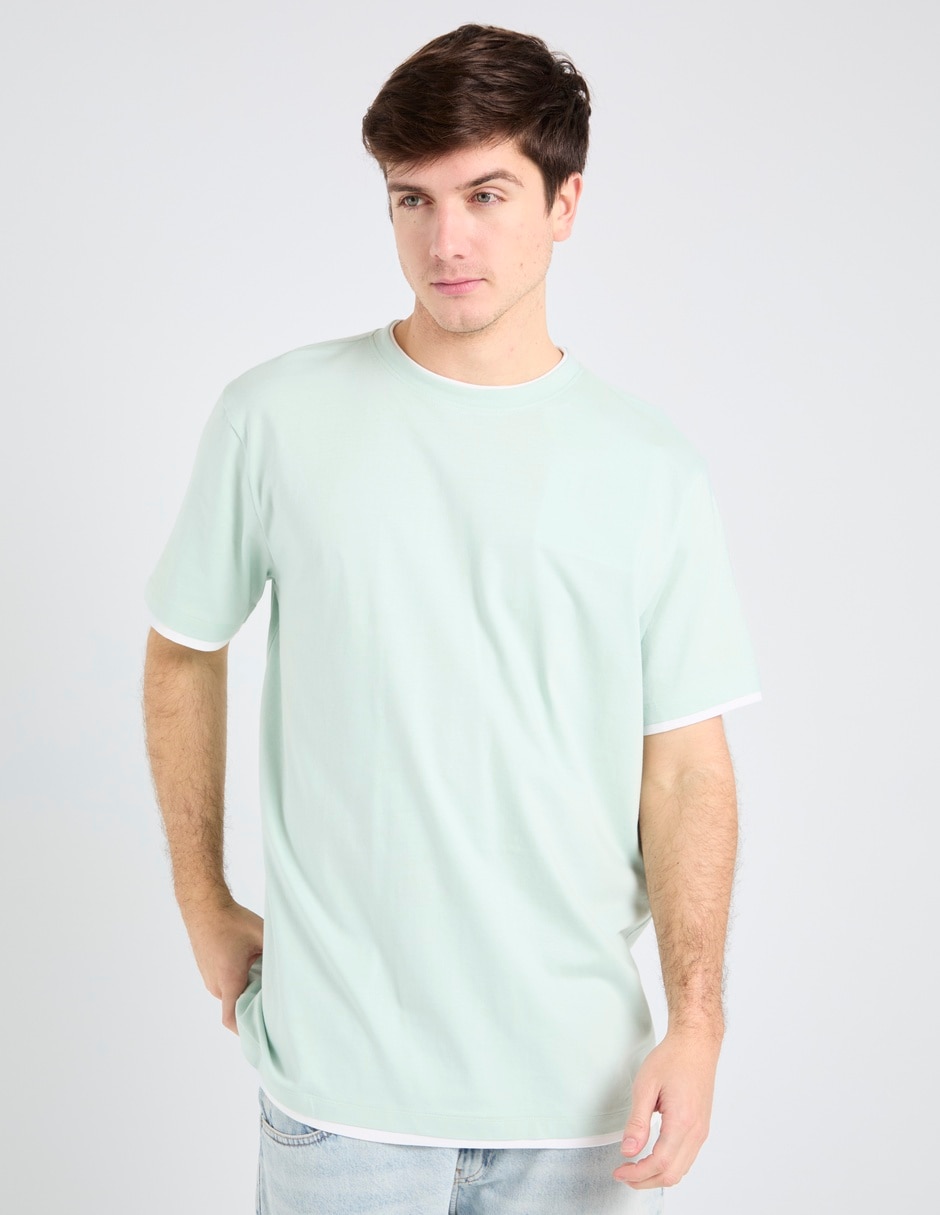 Playera cuello redondo para hombre