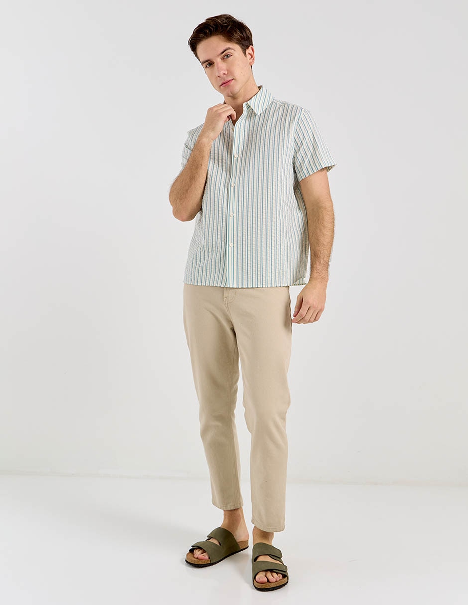 Camisa casual manga corta para hombre 3