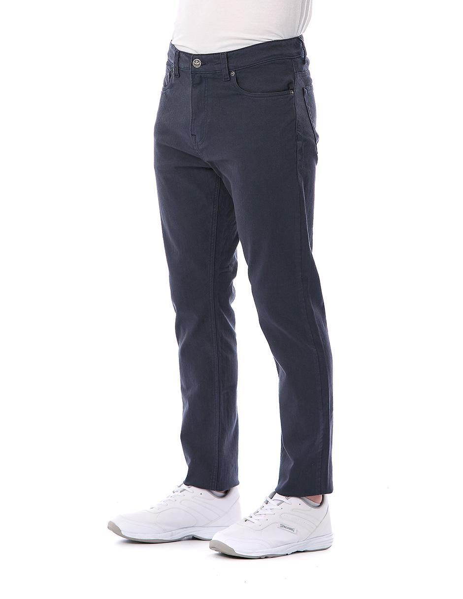 Pantalón regular de gabardina para hombre 2