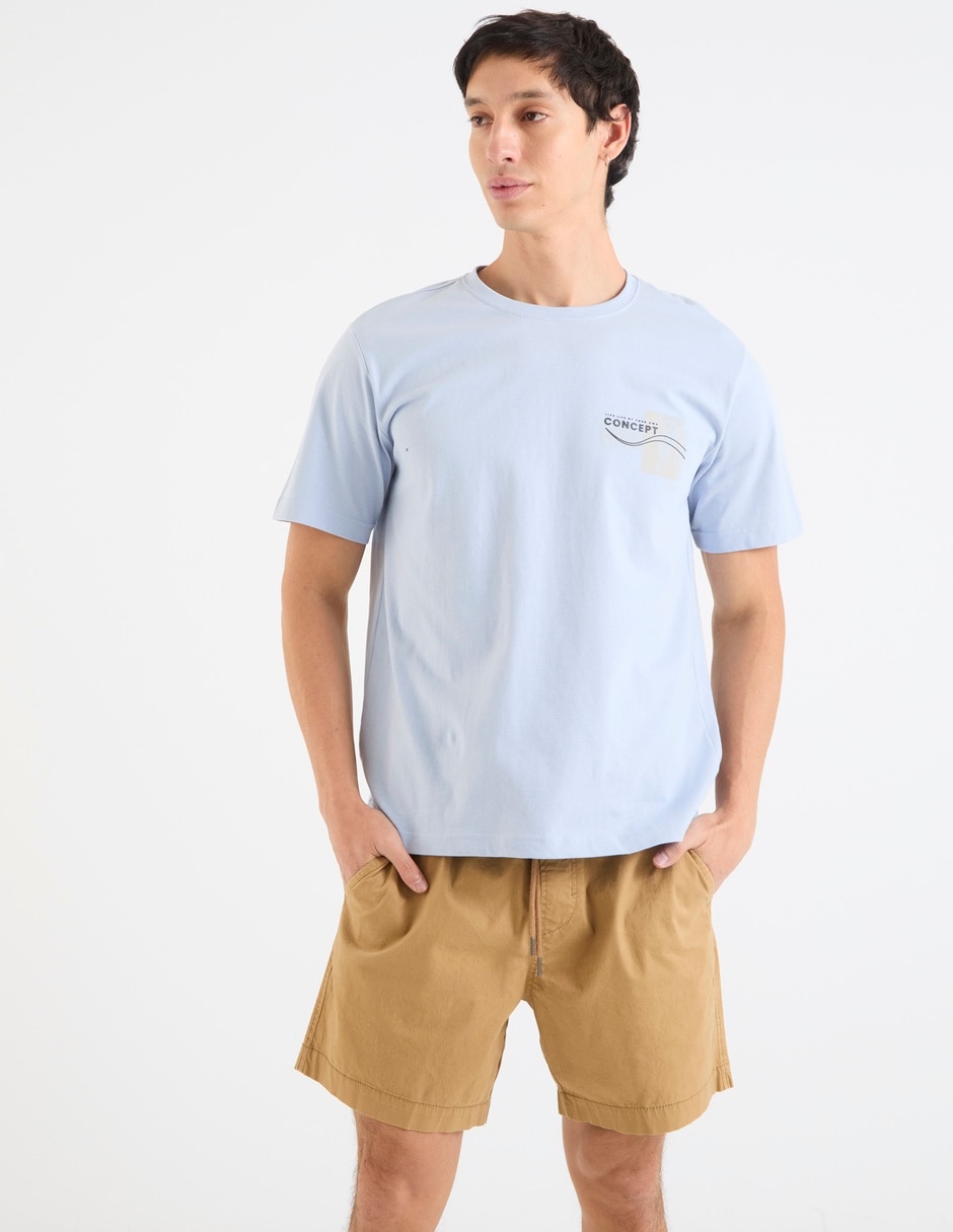 Playera cuello redondo para hombre
