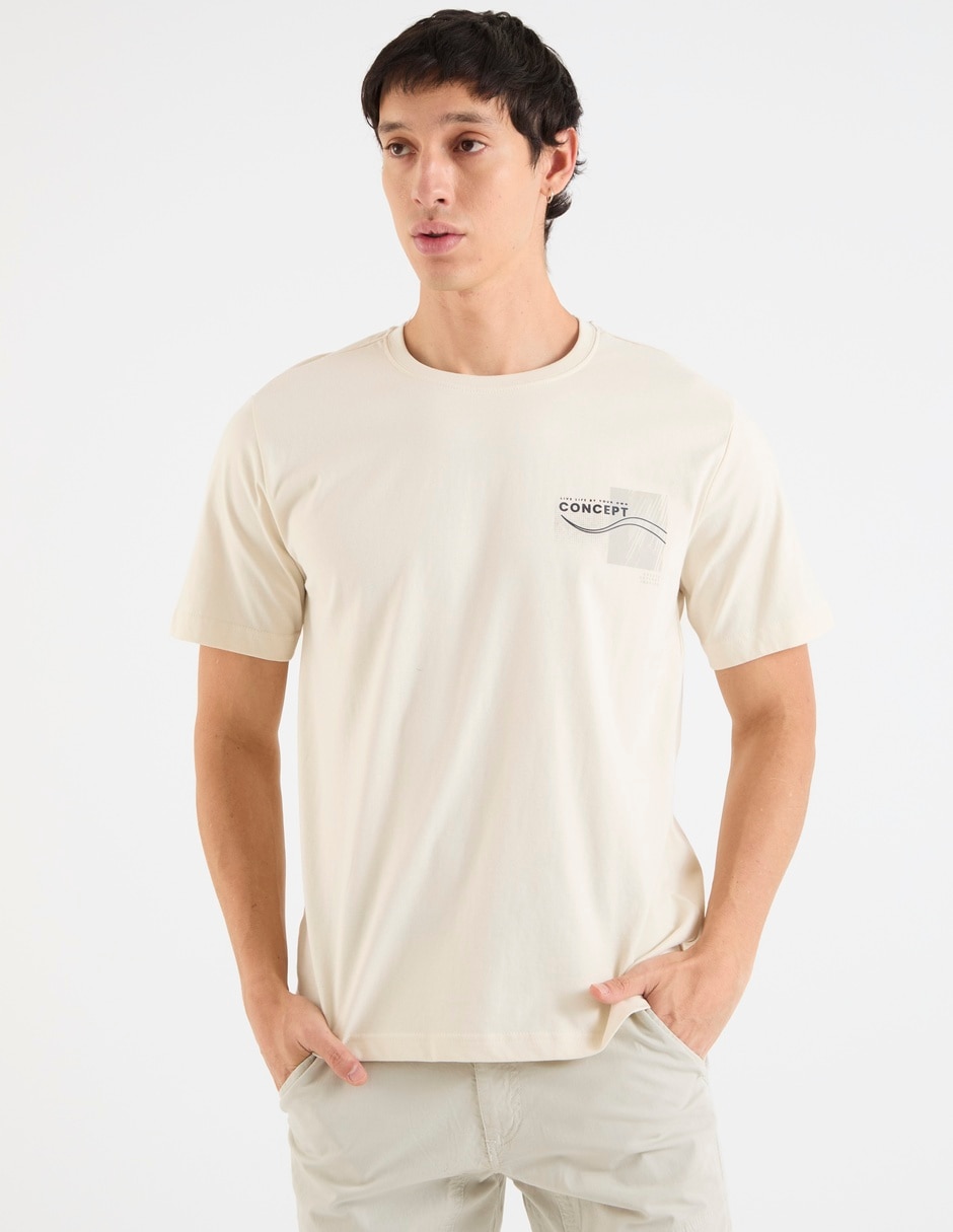 Playera cuello redondo para hombre