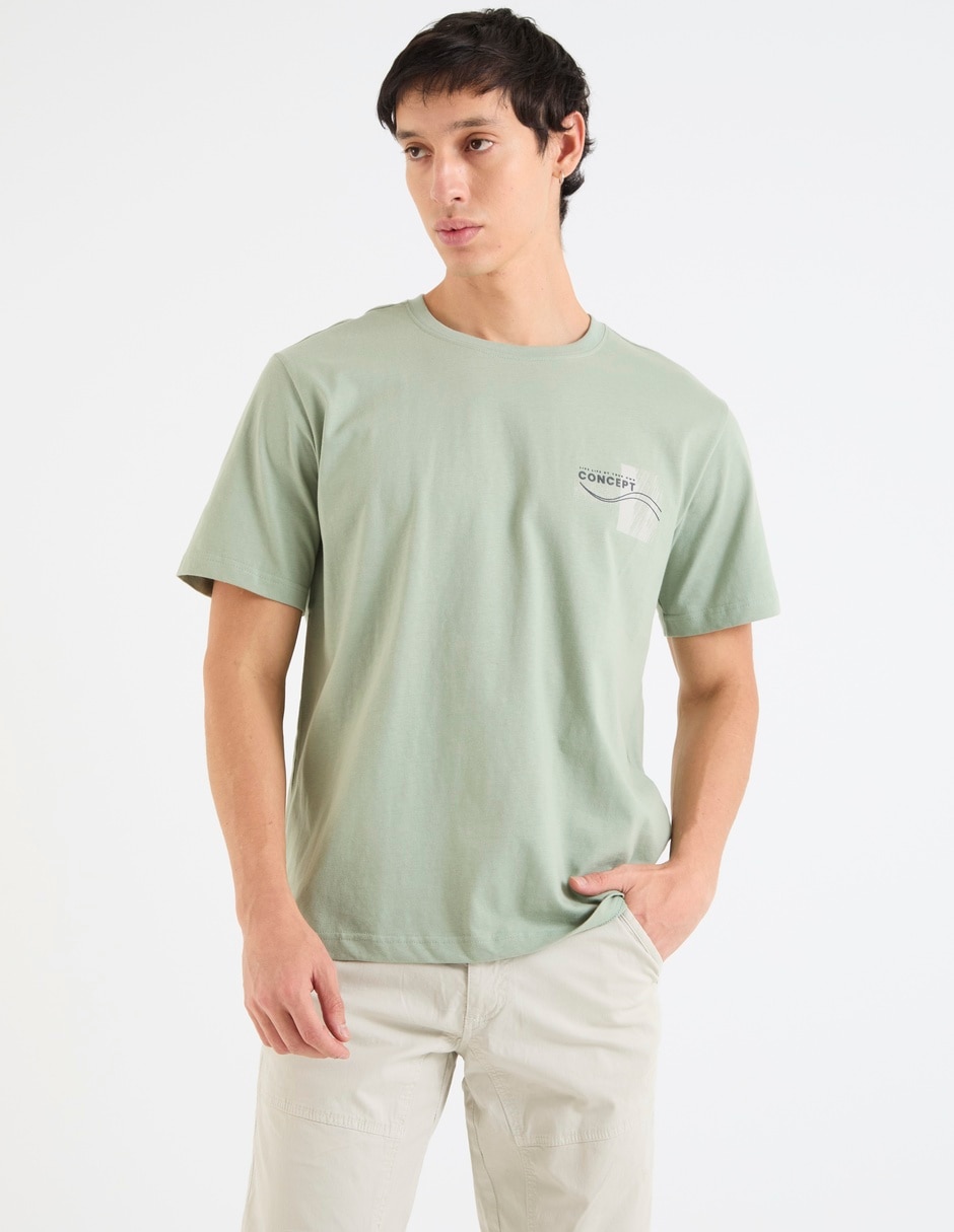 Playera cuello redondo para hombre