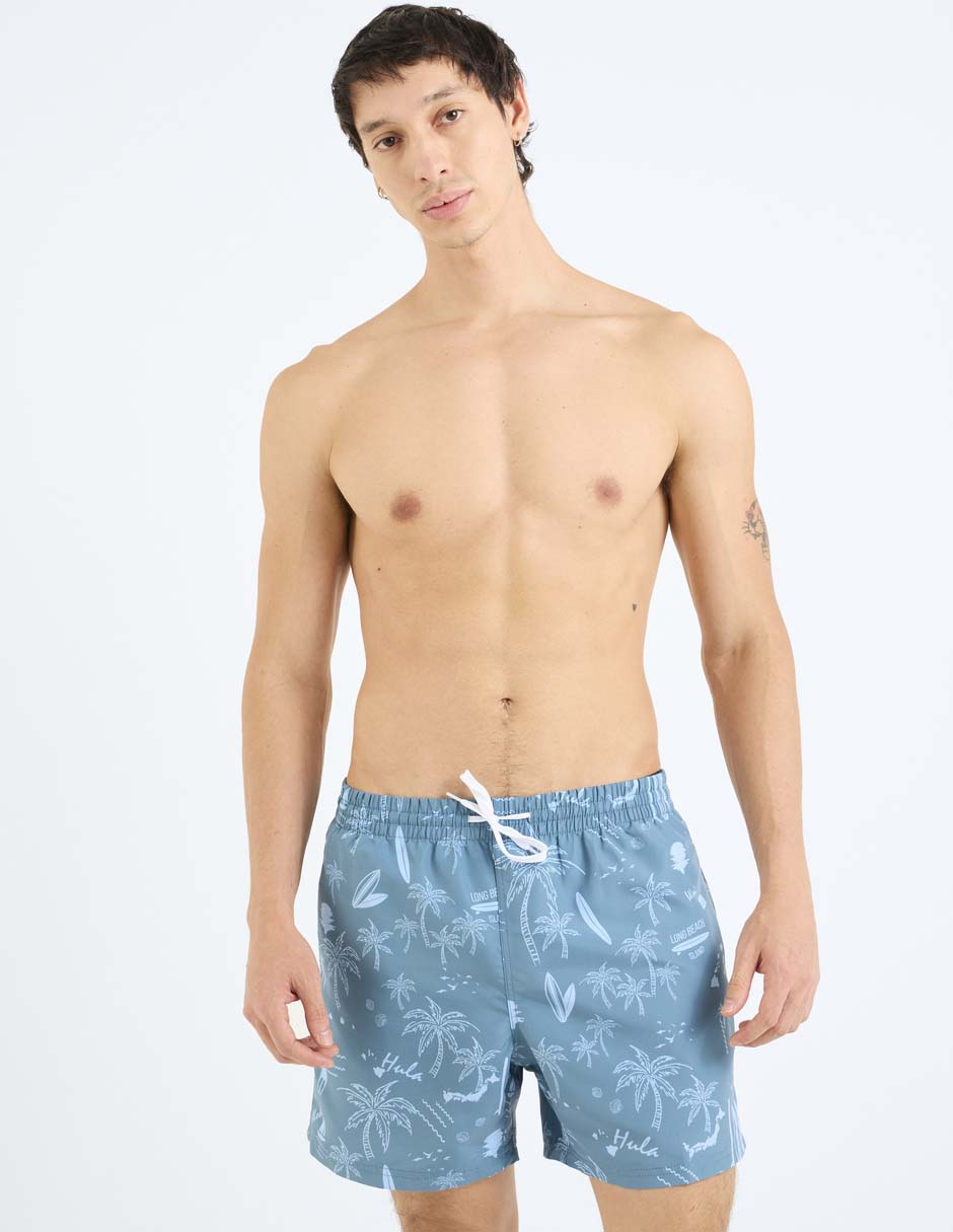 Traje de baño con bolsillos para hombre