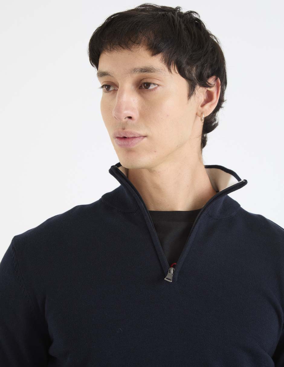 Suéter cuello con cierre para hombre 9