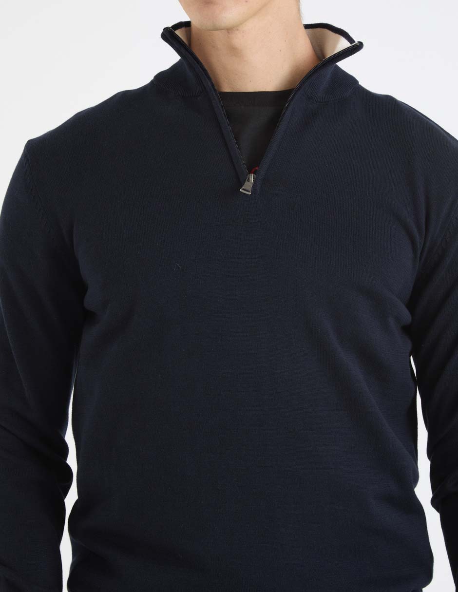 Suéter cuello con cierre para hombre 10