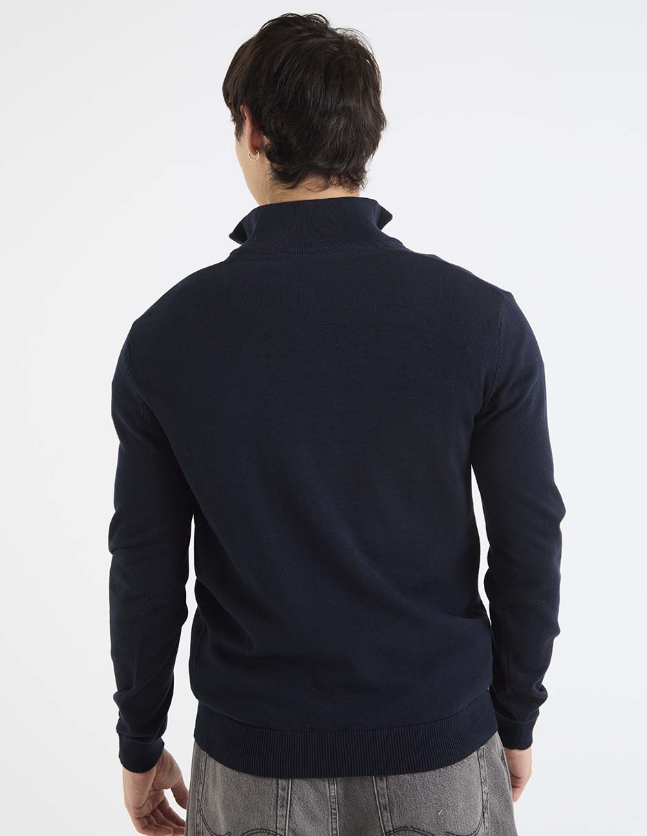 Suéter cuello con cierre para hombre 11