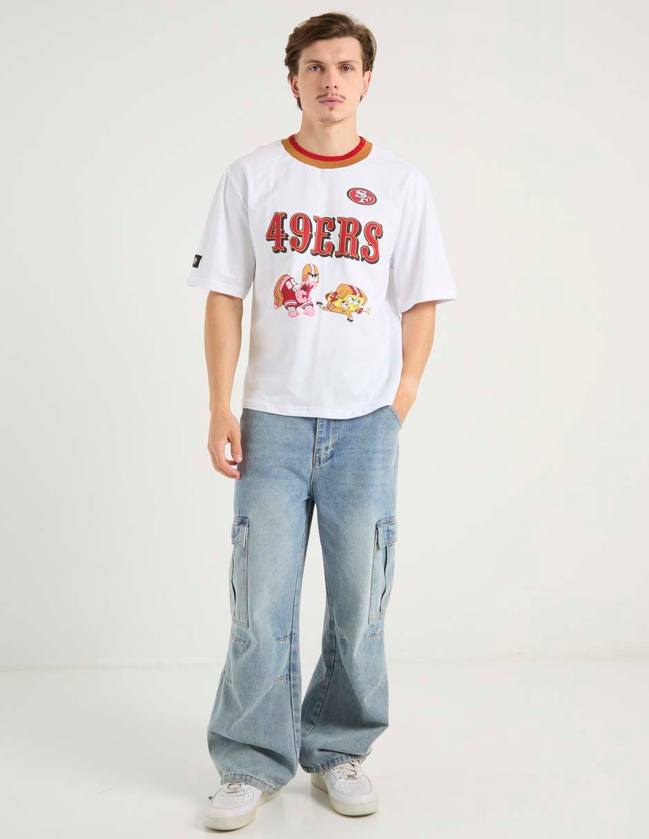 Playera 49ers de San Francisco cuello redondo para hombre 2