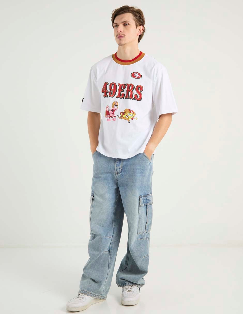 Playera 49ers de San Francisco cuello redondo para hombre 3