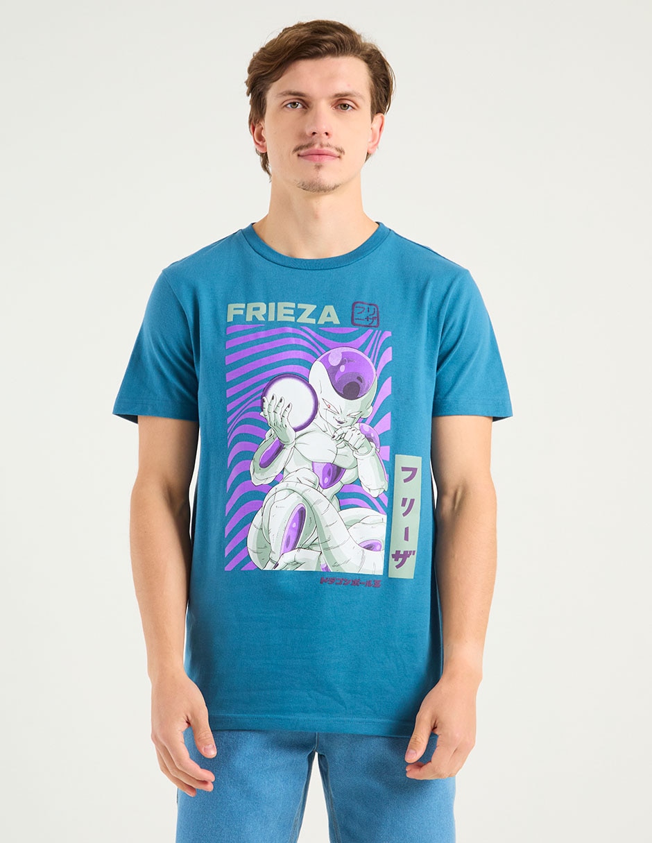 Playera Dragon Ball Z cuello redondo para hombre