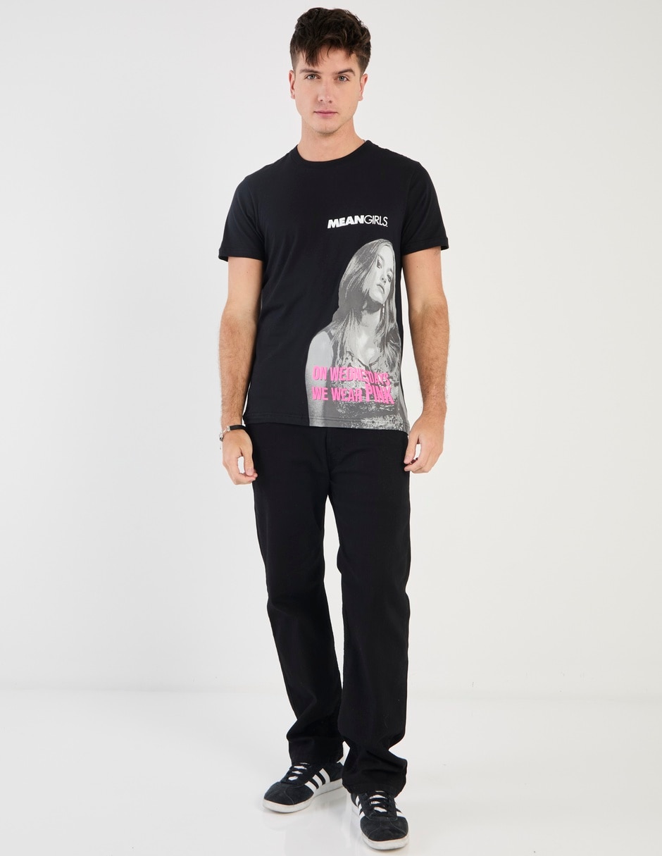 Playera chicas pesadas cuello redondo para hombre 3