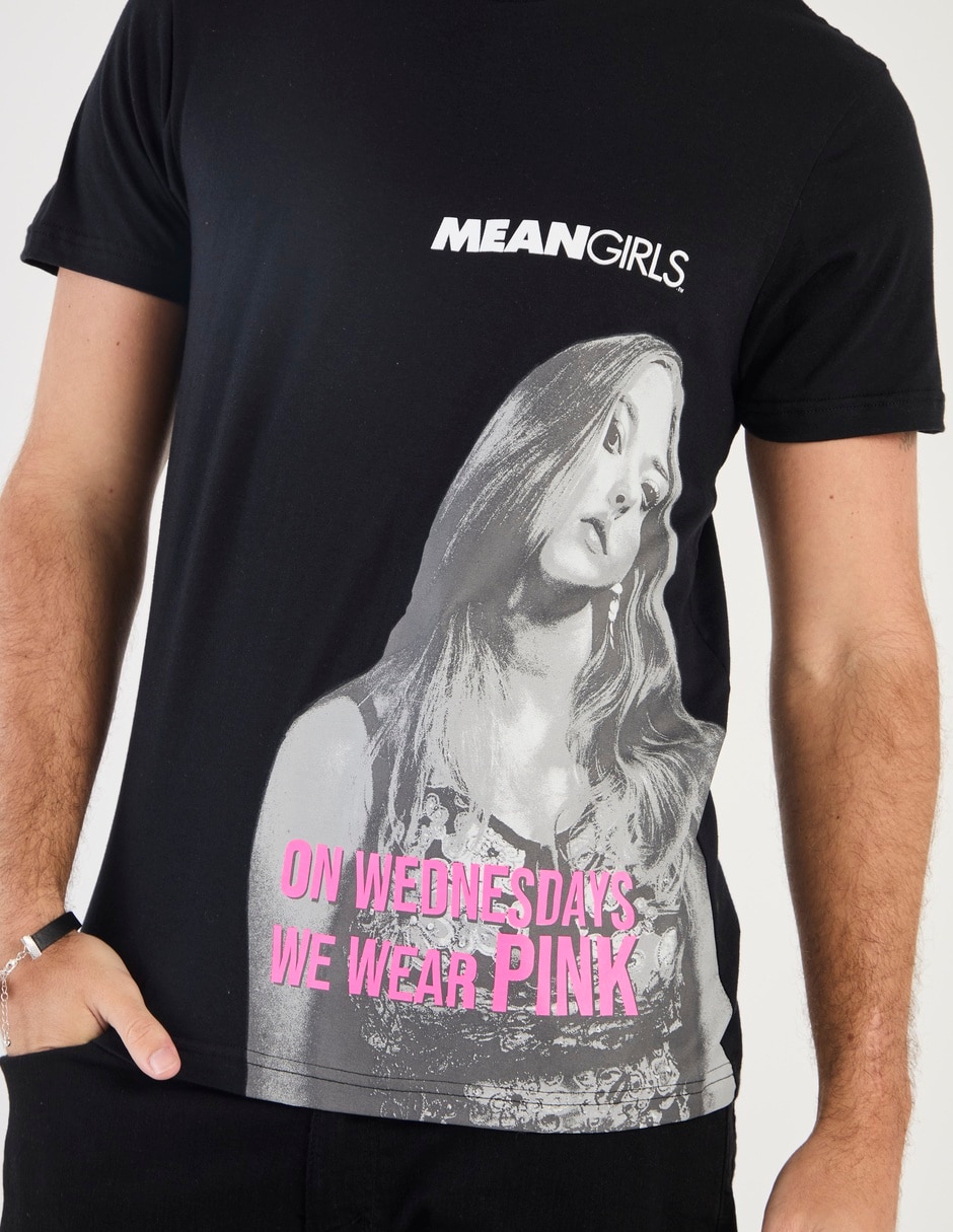 Playera chicas pesadas cuello redondo para hombre 4