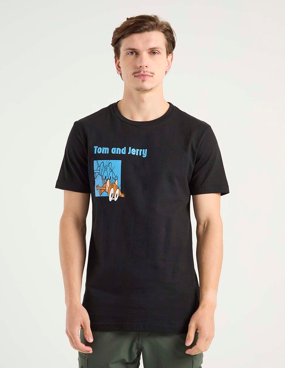 Playera Tom and Jerry cuello redondo para hombre