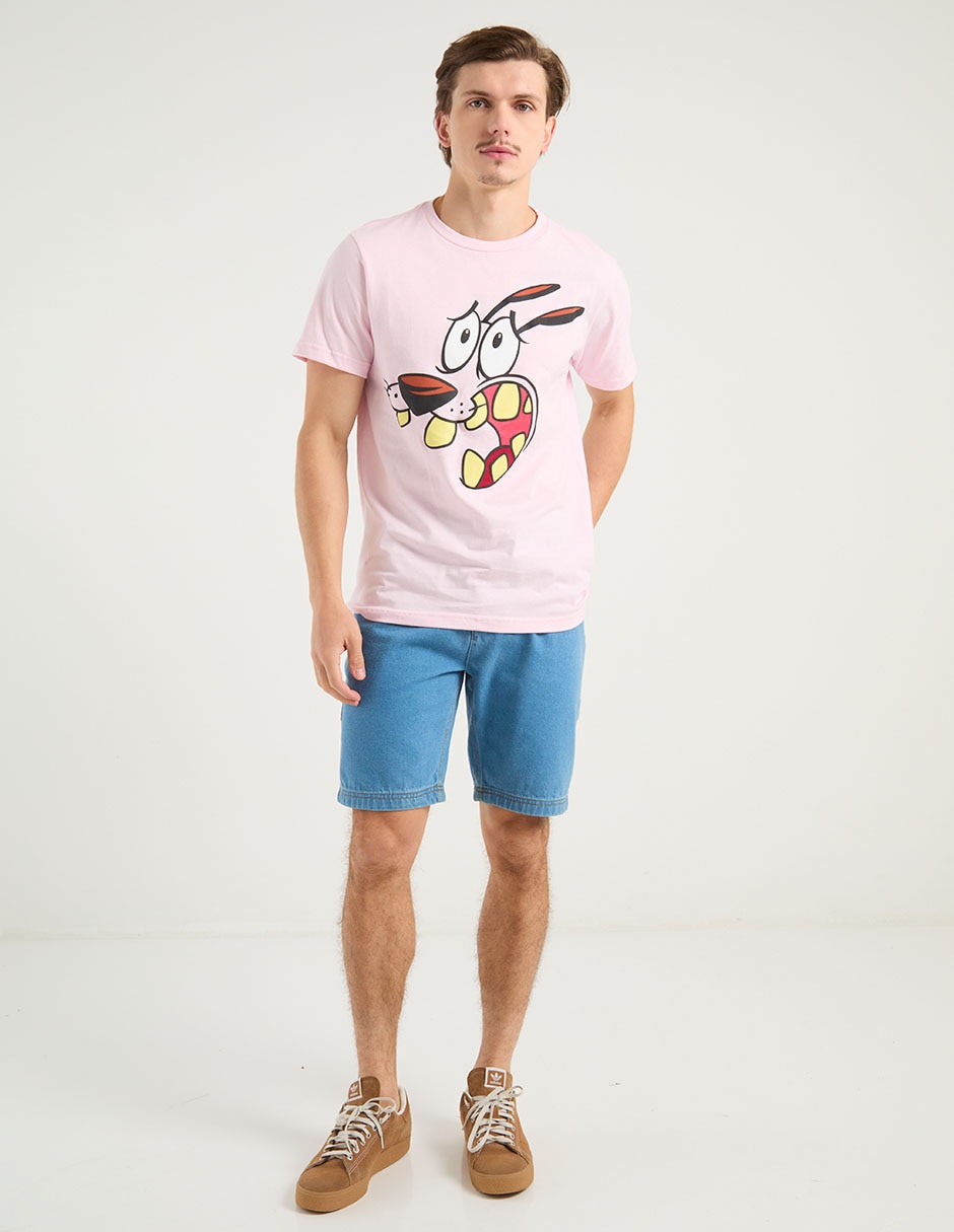 Playera Coraje el perro cobarde cuello redondo para hombre 2