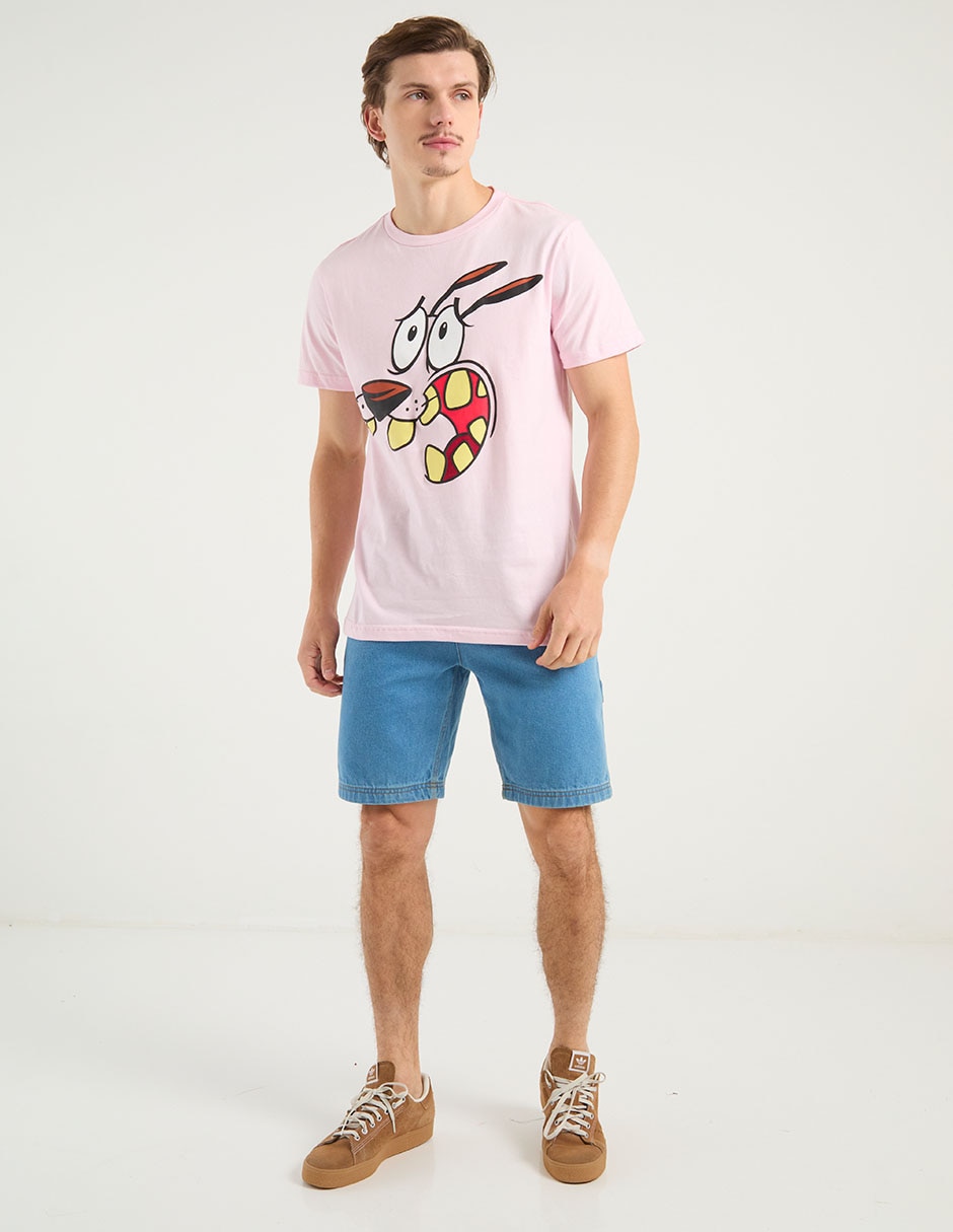 Playera Coraje el perro cobarde cuello redondo para hombre 3