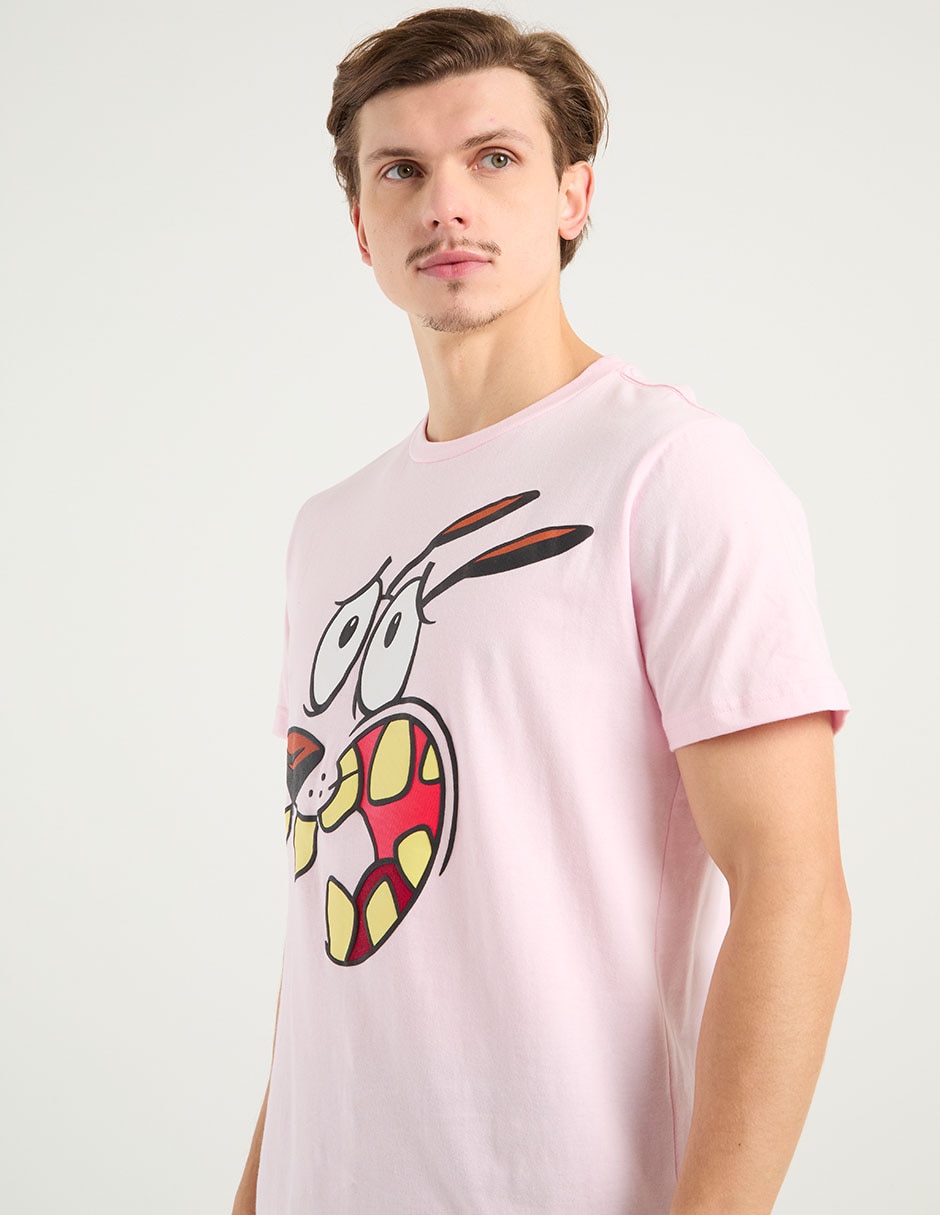 Playera Coraje el perro cobarde cuello redondo para hombre 4