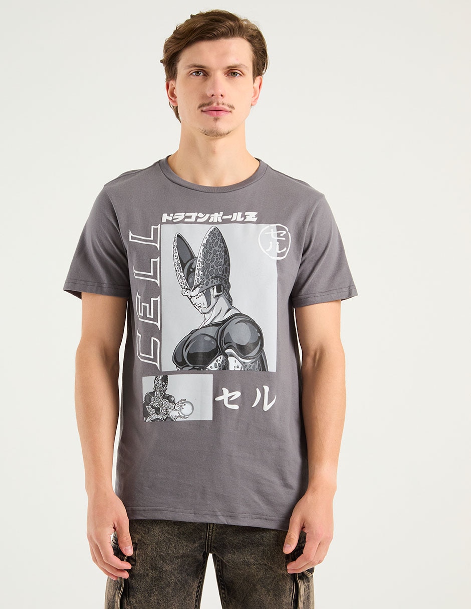 Playera Dragon Ball Z Cell cuello redondo para hombre