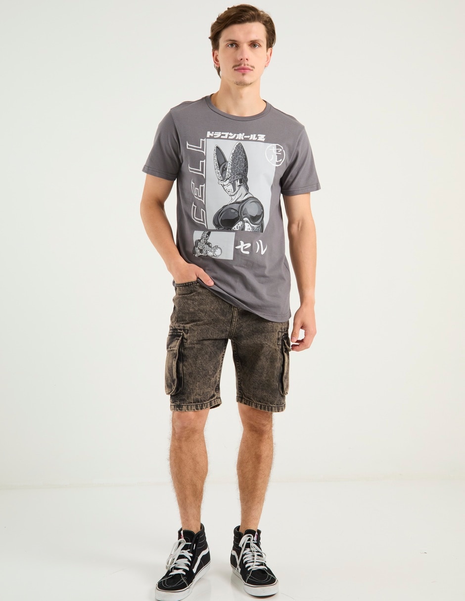 Playera Dragon Ball Z Cell cuello redondo para hombre 2