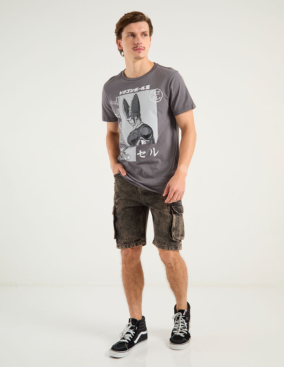 Playera Dragon Ball Z Cell cuello redondo para hombre 3