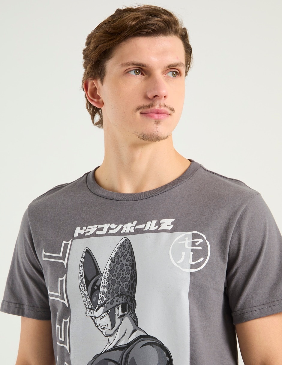Playera Dragon Ball Z Cell cuello redondo para hombre 4