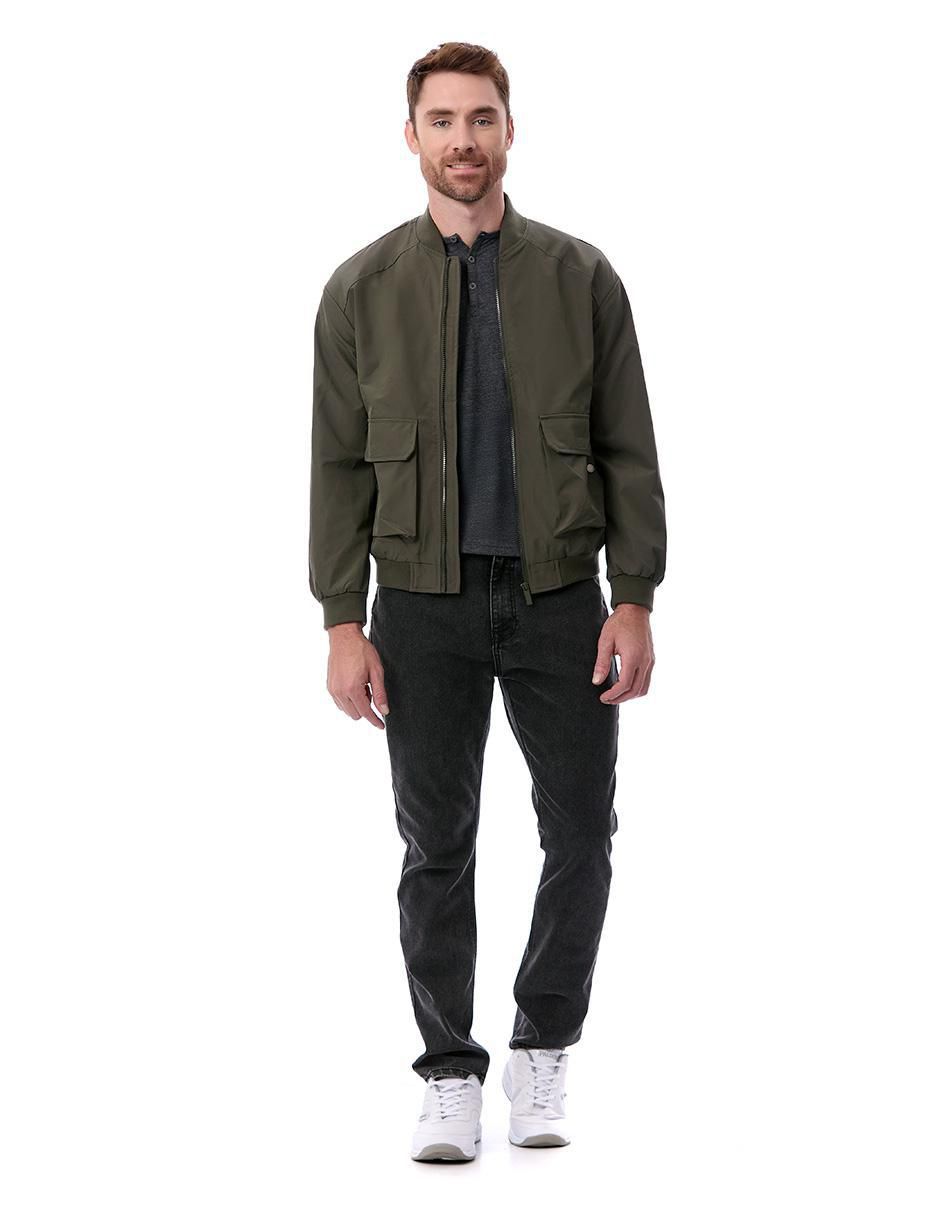 Chamarra casual con bolsillos para hombre 2