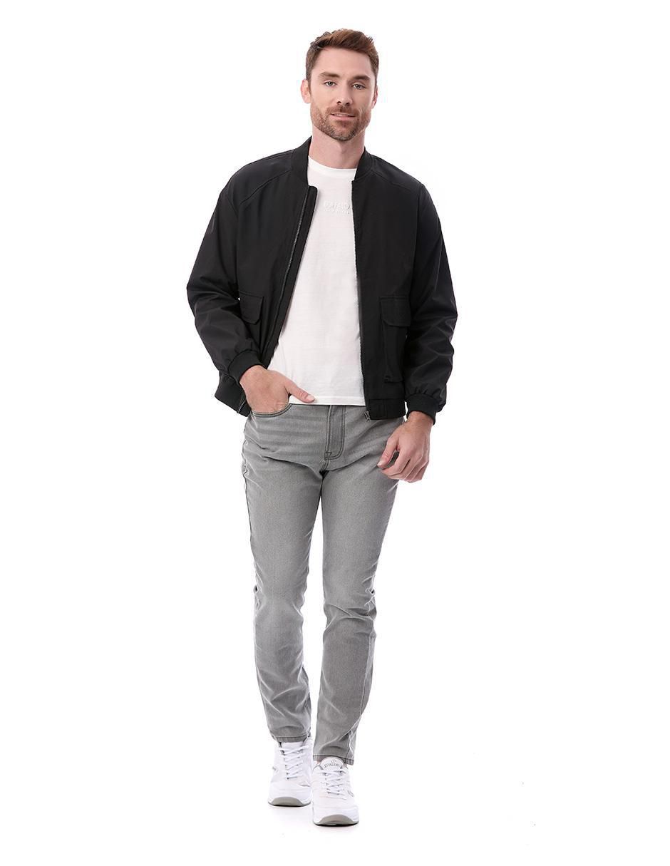 Chamarra casual con bolsillos para hombre 2
