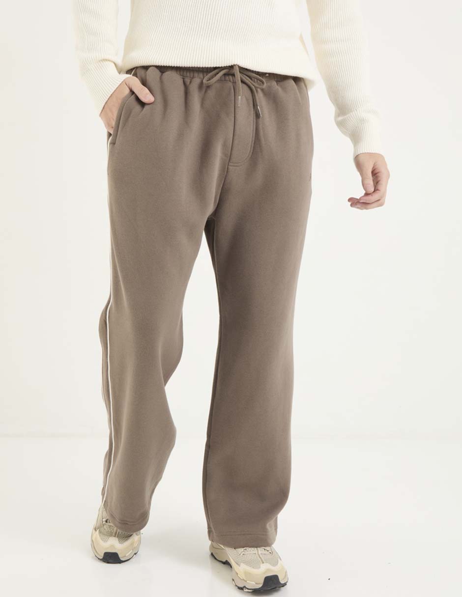 Pants regular con jareta para hombre