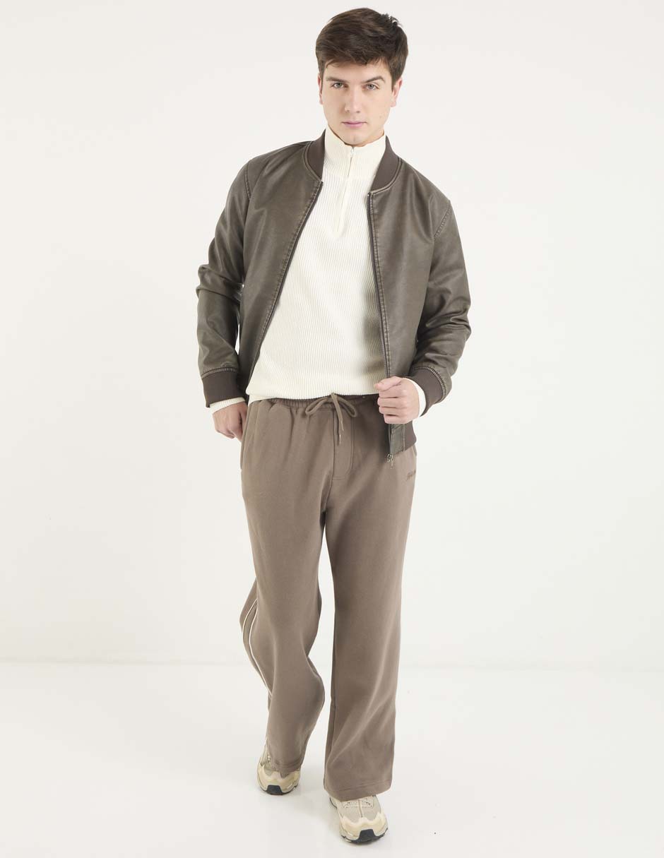 Pants regular con jareta para hombre 6