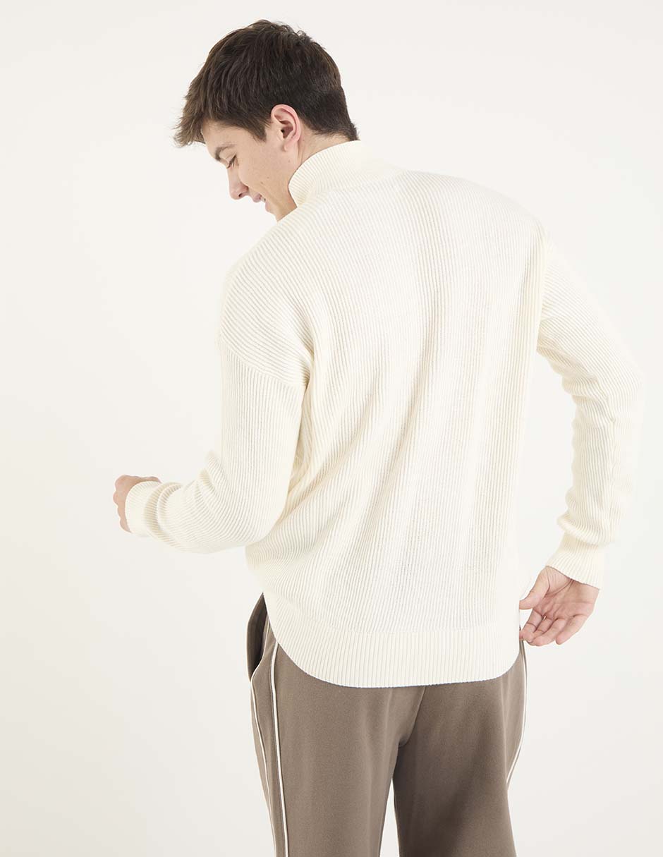 Suéter cuello con cierre para hombre 2