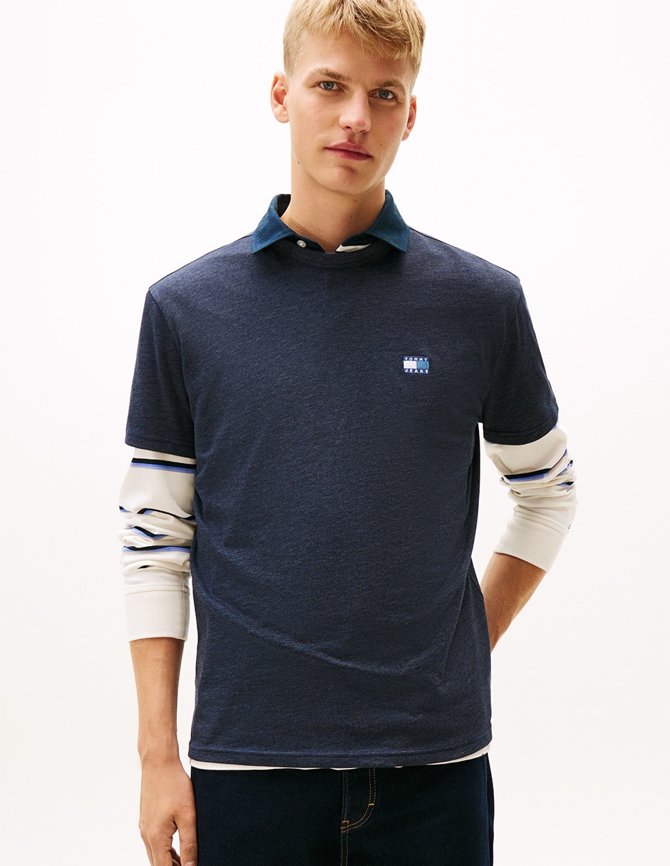 Playera Badge cuello redondo para hombre