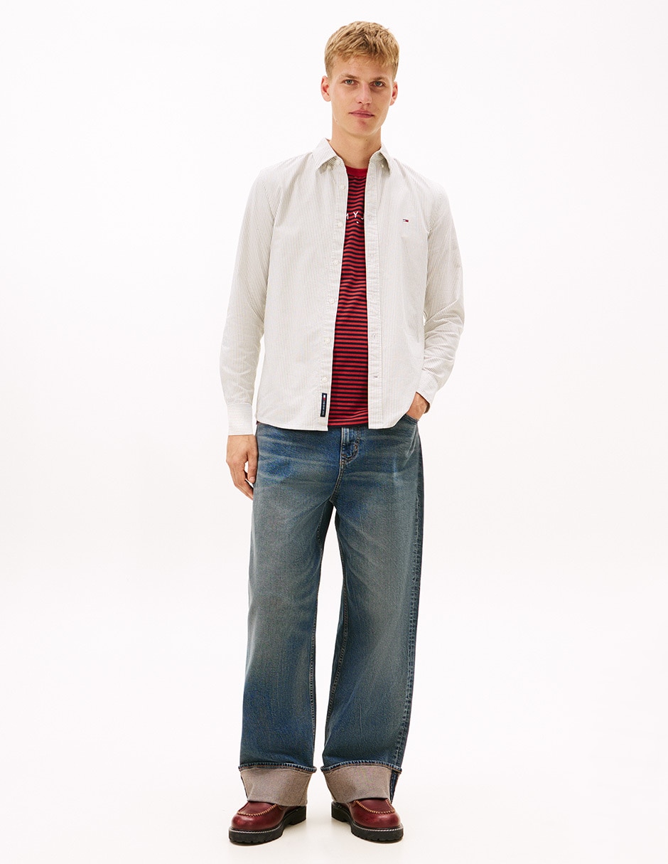 Camisa casual manga larga para hombre 3