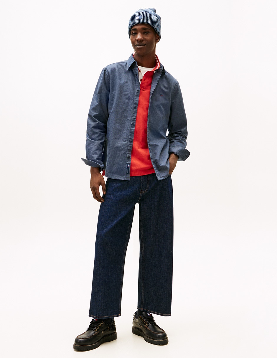 Camisa casual de algodón manga larga para hombre 3